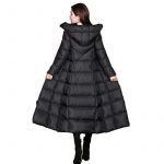 Women's pump polyester coat - black
