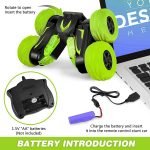 Stunt Car With USB Charger & Remote-SY005 - Green - Image 2