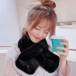 Girl's muffler - black