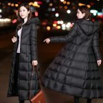 Women's pump polyester coat - black - Image 3