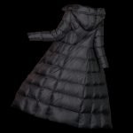 Women's pump polyester coat - black - Image 2