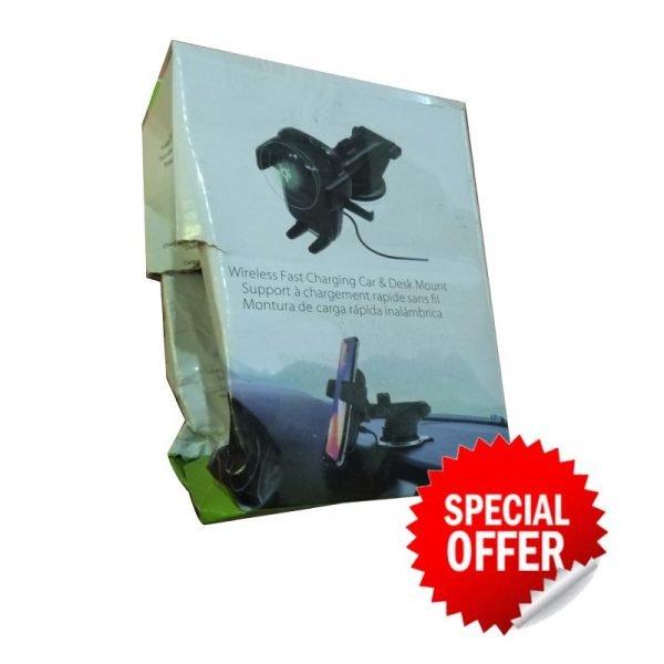 Mobile holder 360 Degree installed in the glass or the dashboard or air conditioning slot for easy and safe talking and driving - black (The Product Packaging Is Only Damaged And The Product Is In Good Condition)