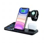 N51 Wireless Charger 4 in 1 Fast Charging with for Apple iWatch/AirPods Series/iPhone 12/11/ Max/XR/XS/X/ 8/ Galaxy S20/ S10/ S9/ Note10/ Note 9 & More