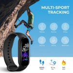 New M5 Smart Watch Touch screen compatible with Android and iOS - Black - Image 5