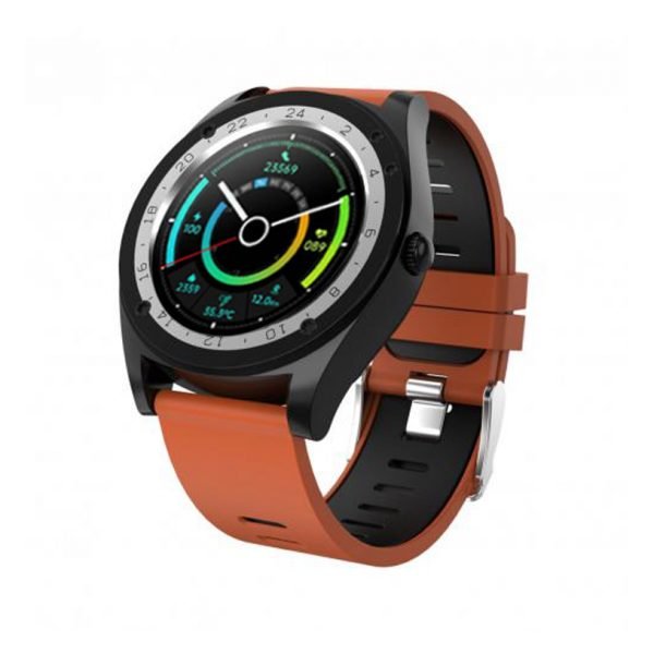 M10s Smart Watch with Body Temperature-oxygen level-heart rate-Blood pressure-Massages & Calls Compatible with Android and iOS Brown Color