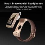 B3 Smart Watch & Bluetooth Earphone together - touch screen compatible with Android & ios Gold Color - Image 3