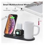 N39 Wireless Charger & Thermostatic Warmer Mug - 3 in 1 Fast Charging with for Apple iWatch/AirPods Series/iPhone 12/11/ Max/XR/XS/X/ 8/ Galaxy S20/ S10/ S9/ Note10/ Note 9 & More - Image 5