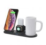 N39 Wireless Charger & Thermostatic Warmer Mug - 3 in 1 Fast Charging with for Apple iWatch/AirPods Series/iPhone 12/11/ Max/XR/XS/X/ 8/ Galaxy S20/ S10/ S9/ Note10/ Note 9 & More - Image 7