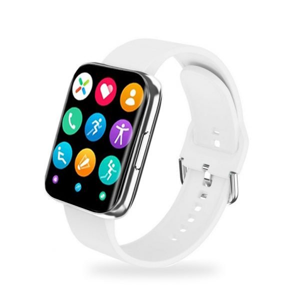 S216 Smart Watch with Oxygen level-heart rate-Blood pressure - Calls & Messages Compatible with Android and iOS Silver Color