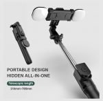 Selfie Stick & Tripod with Two LED light - Bluetooth for Taking the Photo - 70 cm Foldable - H831 - Image 5