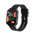 MT28 Smart Watch with Body Temperature-Oxygen level-Measures heart rate-Blood pressure - Calls & Messages Compatible with Android and iOS Black Color