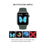 T500 Smart Watch Full Touch Screen, Massages & Calls Compatible with Android and iOS Green Color - Image 2