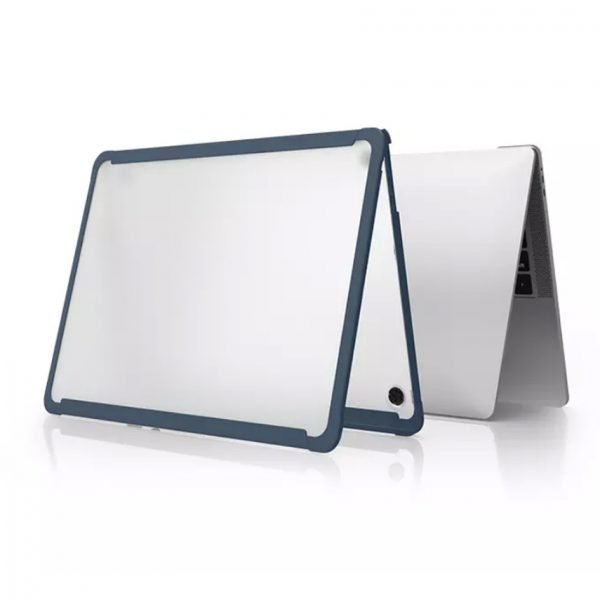 WiWU Protective Cover TPU Frame & Thin Hard Shell 360 Protection For Macbook Pro13 inch 2018 model A1989 – A1706 - A1708 - A2159 - Royal Blue