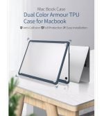 WiWU Protective Cover TPU Frame & Thin Hard Shell 360 Protection For Macbook Pro13 inch 2018 model A1989 – A1706 - A1708 - A2159 - Royal Blue - Image 2