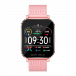 MT28 Smart Watch with Body Temperature-Oxygen level-Measures heart rate-Blood pressure - Calls & Messages Compatible with Android and iOS Pink Color - Image 3