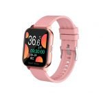 MT28 Smart Watch with Body Temperature-Oxygen level-Measures heart rate-Blood pressure - Calls & Messages Compatible with Android and iOS Pink Color