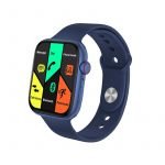 FK88 Smart Watch 44MM-SERIES 6 - Full Touch Screen, All watch Buttons Work with 2 Fabric & Silicone Straps, Support Arabic language, compatible  Android & IOS, Blue Color
