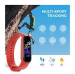 New M5 Smart Watch Touch screen compatible with Android and iOS - Red - Image 3