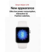 U78 Smart Watch with Body Temperature-oxygen level-heart rate-Blood pressure-Massages & CallsSupports the Arabic language Compatible with Android and iOS Silver Color - Image 7