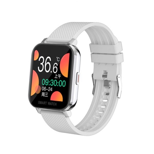 MT28 Smart Watch with Body Temperature-Oxygen level-Measures heart rate-Blood pressure - Calls & Messages Compatible with Android and iOS White Color