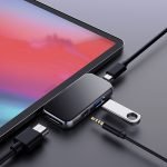 ⁦T5 Pro موزع ويوو يو إس بي تايب C محول 4 في 1 متوافق مع اجهزة الماك والهواتف الذكية والأيباد برو⁩ - الصورة ⁦2⁩