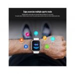 ⁦ساعة ذكية D28 تعمل باللمس متوافق مع نظامي Android و IOS – فضي⁩ - الصورة ⁦7⁩