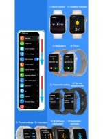 MC57 Smart Watch 40MM-SERIES 6 - Full touch screen- supports Arabic language - measures blood oxygen, heart rate, blood pressure, call and message alerts, compatible with Android and IOS, Silver Color - Image 4