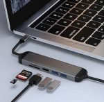 WiWU A521H 5 in 1 USB-C Hub & Extension cable 1.6m Type C for MacBook - Image 2