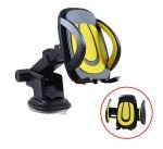 Mobile holder For car compatible with all Mobile - DX-15 - Yellow - Image 2