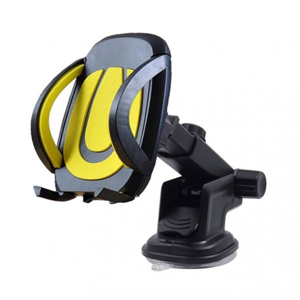 Mobile holder For car compatible with all Mobile - DX-15 - Yellow