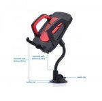 Mobile holder 360 Degree For car compatible with all Mobile WH-08 / Red - Image 5