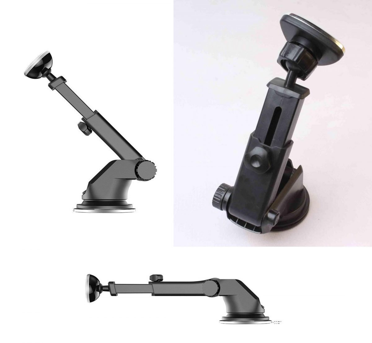 Car Magnet Holder for Mobile Phone - B9 - Gray - Image 8