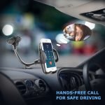 Mobile Holder installed in the glass or air conditioning slot for easy and safe talking and driving -ML-88 - Image 6