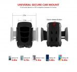 Mobile holder 360 Degree For car compatible with all Mobile WH-08 / Black - Image 6