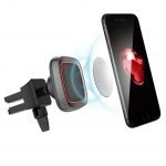 Car Magnet holder installed on the air conditioning slot compatible with all Mobile - ZS-92 - Red