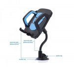 Mobile holder 360 Degree For car compatible with all Mobile WH-08 / Blue - Image 2