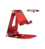 Desktop Stand For Mobile & iPad Foldable & Adjustable - AR-2 - Red