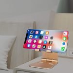 Desktop Stand For Mobile & iPad Foldable & Adjustable - AR-2 - Gold - Image 8