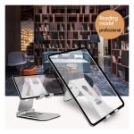 ⁦حامل مكتبي معدن للموبايل والايباد قابل للطي والتعديل في جميع الاتجاهات - AR-2 - فضي⁩ - الصورة ⁦6⁩