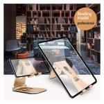 Desktop Stand For Mobile & iPad Foldable & Adjustable - AR-2 - Gold - Image 4