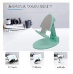 Desktop Foldable Stand For Mobile - B2 - Turquoise - Image 5