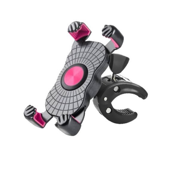Mobile Holder for bikes 360 degree high quality - JS-055 - Pink