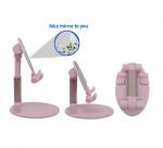 Desktop Foldable Stand For Mobile - B2 - Pink - Image 2