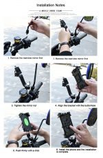 Mobile Holder Auto Close For Motorcycles 360 Degree High Quality For All Mobile - ZP-MT2020 - Image 8