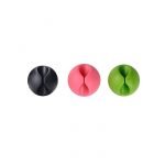 Cable Clips 3 Pieces for Wire & Cables Multicolor - UN-15