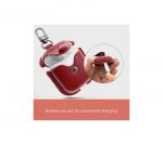 Protective case for Apple AirPods leather with hook Red - UN-301 - Image 5