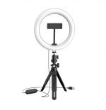Desktop Stand for Live Stream 360 Degree Rotated LED Ring Light With Mobile Phone Holder - UN-206