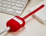 Silicone Protective Case with strap set for AirPods Red - UN-308 - Image 11