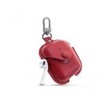 Protective case for Apple AirPods leather with hook Red - UN-301 - Image 3