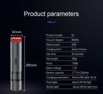 ⁦مكنسة كهربائية محمولة لاسلكية مع ضوء LED للسيارة والمنزل قابلة لإعادة الشحن - V6⁩ - الصورة ⁦14⁩